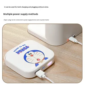 Hiện đại 800mA LED nghiên cứu đèn bàn ba Nhiệt độ bảo vệ mắt gấp ánh sáng ban đêm USB Flash Drive nhựa cơ thể E26 cơ sở - Product Image 5