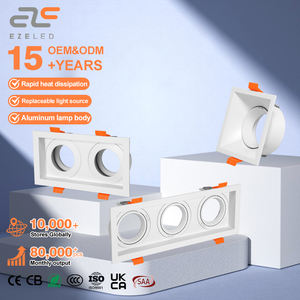 Décoration à économie d'énergie Magasin d'exposition encastré au plafond Double tête Gu10 <span class=keywords><strong>Led</strong></span> Cob Downlight - Product Image 1