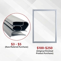 Joint d'étanchéité magnétique en caoutchouc pour porte de réfrigérateur commercial, congélateur, chambre froide, refroidisseur