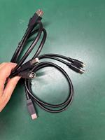 Personalizado 24V Powered USB Y Cable Mini DIN 3P HOSIDEN Cable