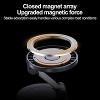 Universel Flexible 360 °   Support de téléphone magnétique pour voiture, support de téléphone portable pour pare-brise et tableau de bord, rotation TPU, injection, ventouse