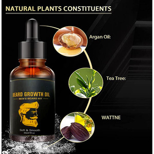 Kit de croissance de la barbe, rouleau dermique et huile à barbe 30 ml pour l'entretien de la barbe masculine, épaississant, à base de plantes, non parfumé - Product Image 2