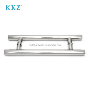 مقابض سحب للمدخل الزجاجي الرئيسي من الفولاذ المقاوم للصدأ القابل للتخصيص KKZ مقاس 300 مم 450 مم 600 مم 800 مم 1000 مم للاستخدام التجاري والمكتبي - Product Image 5