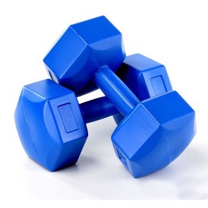 <span class=keywords><strong>Haltère</strong></span> <span class=keywords><strong>en</strong></span> <span class=keywords><strong>plastique</strong></span> hexagonal rempli de sable et de ciment - Product Image 2