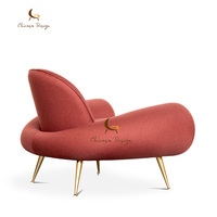 Ensemble de meubles de salon de haute qualité, design unique et confortable, fauteuil de détente avec revêtement en tissu