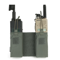 Emersongear 500D Cordura Nylon Tactical Molle Pouch Kantong Radio Komunikasi Ganda