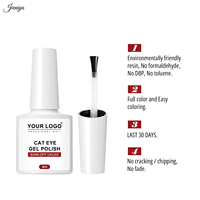 Lot de 2 vernis gel de voyage, emballage blister, couleur personnalisable, vernis gel UV effet œil de chat pour techniciennes professionnelles