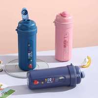 Boîte à lunch et gourde pour enfants sans BPA, de haute qualité, au design innovant et mignon, en plastique, anti-fuite, lavable au lave-vaisselle