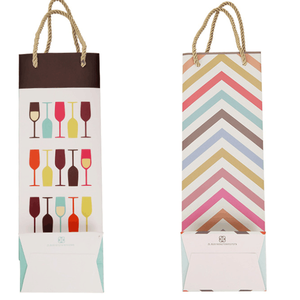 Nhà Máy Tùy Chỉnh 210 GSM Các Tông Màu Trắng Công Ty Giấy Rượu Vang Đỏ Túi Cho Quà Tặng Bao Bì - Product Image 2