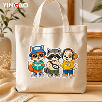 Autocollants personnalisés avec logo, dessins animés, imperméables, découpés à la forme, en vinyle, animaux mignons et autocollants adhésifs pour emballages, sacs et étiquettes suspendues
