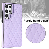 Coque arrière antichoc pour Samsung Galaxy S26 S25, protection intégrale de l'appareil photo, anti-rayures, ajustement parfait, texture cuir, style professionnel