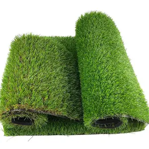 דשא סינטטי 25mm עבור הבית גן תפאורה דשא מלאכותי עבור כדורגל מגרש כדורגל מזויף עבור מגרש כדורגל