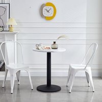Nouvelle chaise de salle à manger mobile en métal de style industriel européen moderne de luxe Ruifu, revêtement en cuir, personnalisable pour l'extérieur