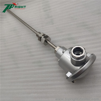 Sensor de clase B, transmisor Rtd Pt100 w4-20mA, sonda de diámetro 8x270 mm, sensor de temperatura Rtd Pt100 con cabezal de aluminio