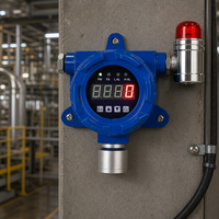 Détecteur de gaz fixe HIREP, alarme sonore et lumineuse, affichage LED, moniteur de gaz toxique industriel antidéflagrant, certifié IP66 ATEX/FCC/SIL