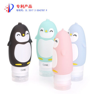 ชุดขวดซิลิโคนสำหรับเดินทางลายการ์ตูน 30 มล. ภาชนะใส่แชมพูสบู่แบบพกพาสำหรับอาบน้ำ ชุดของขวัญ - Product Image 5