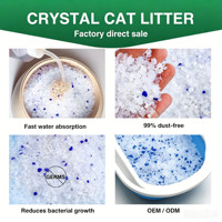 Échantillons Gratuits – Gel de Silice Cristallin Biodégradable Ultra-Absorbant Écologique à Agglomération Rapide, Anti-Odeur et Sans Poussière pour Litière de Chat 5kg