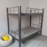 Lit superposé en acier pour enfants et adultes lit superposé pour l'école lit superposé pas cher pour adultes lit à deux étages cadre de lit mezzanine pour enfants