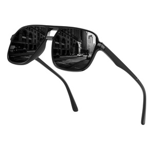 Lunettes de soleil polarisées UV400 avec verres TAC, monture noire, unisexe, pour la conduite et la mode - Product Image 1