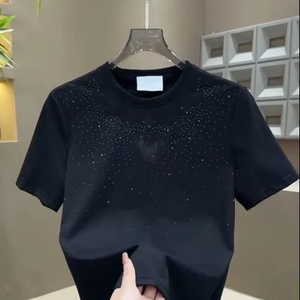 Nouveau T-<span class=keywords><strong>shirt</strong></span> en coton épais pour homme 2026, imprimé, assorti pour couple, avec lettres, style décontracté chic, minimaliste et polyvalent - Product Image 1