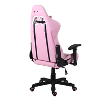 Vente en gros d'ordinateur d'étude inclinable rose pour enfants, chaise de jeu de course pour enfants