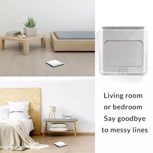 Ổ Cắm Điện Trên Sàn Bật Lên Hộp Đựng Ổ Cắm Đa Năng Ổ Cắm Màu Bạc Kèm Bộ Sạc USB Ổ Cắm Nema - Product Image 6