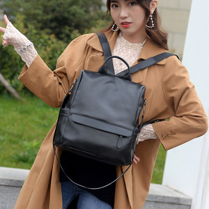 Nouveau <span class=keywords><strong>sac</strong></span> à dos en <span class=keywords><strong>cuir</strong></span> Pu <span class=keywords><strong>de</strong></span> haute qualité femmes sacs à <span class=keywords><strong>bandoulière</strong></span> multifonction voyage <span class=keywords><strong>sac</strong></span> à dos sacs d'école pour filles - Product Image 4