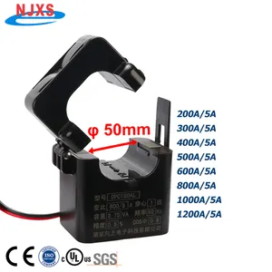 Clamp On CT OPCT50AGL Current Transformer Measuring Range 200-1200A Split Core Current Sensor for 5A 1A Output