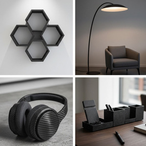 Filamento de Impresión 3D PA6 1KG Fibra de Carbono 1.75mm, Varillas de Plástico para Impresora FDM, Filamento PA-CF Negro en Stock - Product Image 6