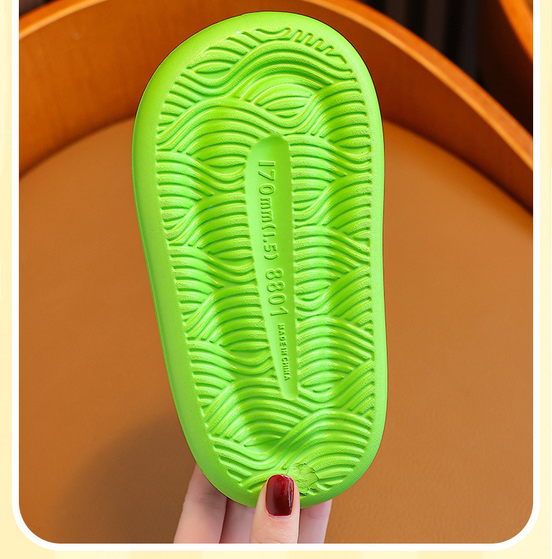 Summer Kids Cartoon EVA Slides Shoes Children Sandals and Slippers Non-slip Bath Shoes
