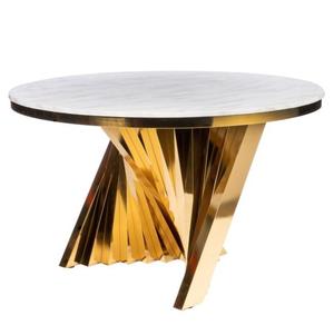 Other Commercial Furniture Modern Gold Stainless Steel Base Tempered Glass <b>Top</b> Smart <b>Dining</b> <b>Tables</b> for Home Restaurant MR-8C558 - Product Image 5