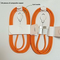 Cable de Carga Rápida USB-C de 60W para iPhone 17/16, Cable de Datos Tipo-C con Cordón de Nailon, Carga PD para Teléfono Móvil iPhone/Samsung