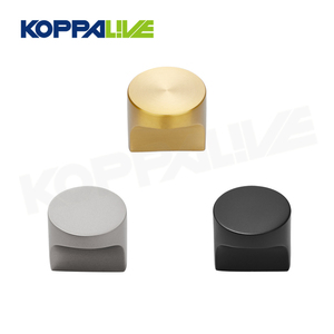 Koppalive tombol laci furnitur nikel kuningan Solid kecil, tarikan jari kabinet dapur hitam Matte unik kreativitas unik - Product Image 4