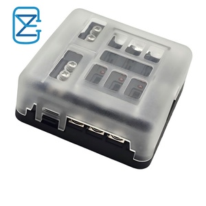 Водонепроницаемый 6 Way <span class=keywords><strong>DC</strong></span> 12 В пластиковый автомобильный держатель предохранителя светодиодный предупреждающий индикатор 6 блок коробки с отрицательными клеммами - Product Image 5