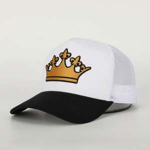 Wholesale Custom Logo Embroidery 5 Panel Dad <b>Hat</b> High Quality Cotton Gorras,White Sport Mens <b>Women</b> Trendy <b>Trucker</b> Cap - Product Image 1