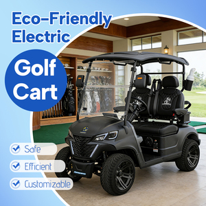 Voiturette de <span class=keywords><strong>golf</strong></span> électrique améliorée avec éclairage LED, affichage numérique et contrôle intelligent de la vitesse pour une sécurité nocturne accrue - Product Image 1