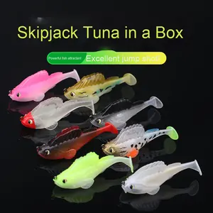 7G10G14Gt Plomb Poisson Fond Anti-Suspension PVC Appât Souple Carpe Brochet Mer Flotteur D'eau Douce Rivières Saut Queue De Poisson Leurre Stream - Product Image 4