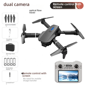 Dron E99 <span class=keywords><strong>Max</strong></span> 2025 sin Escobillas con Triple Cámara 4K HD 360 °   Quadcopter RC Plegable de Fibra de Carbono con Evitación de Obstáculos para Regalo - Product Image 3