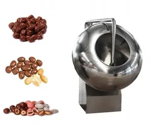 Chocolate Panning Machine/Stainless Steel Coating Pan Machine For Peanut/Automatic Almond Sugar Coating Machine