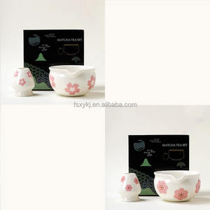 Ensemble d'outils à matcha en céramique écologique <span class=keywords><strong>japonaise</strong></span> de couleur bulle avec <span class=keywords><strong>flûte</strong></span> en <span class=keywords><strong>bambou</strong></span>, design portable, capacité de 550 ml, vaisselle à thé - Product Image 5