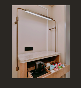 작은 분말 방 수건 보관 아이디어 새틴 황동 고급스러운 욕실 선반 및 레일 교수형 못을 새로운 트렌드 가구 2026 새로운 - Product Image 2