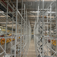 Étagère à poutres robuste pour entrepôt intelligent, 5 à 10 niveaux, capacité de charge de 3000 kg, construction en acier métallique pour le stockage à long terme des matériaux