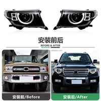Ensemble de phares LED avec lentille de projecteur et feux de jour séquentiels pour Toyota Land Cruiser Defender Style LC200 07-15, phare modifié