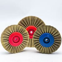 Brosse de polissage pour bijoux en fil de cuivre/laiton, outil abrasif pour meuleuse d'établi, roue de polissage en plastique de 78 mm/100 mm