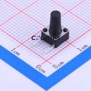 TSA062G100-250 Tactile Switch Through hole Component (THT) Switch Single Pole Single Throw Round Button 2.5N Through Hole - Product Image 1