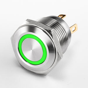 16mm 스테인리스 스틸 알루미늄 IP65 푸시 버튼 스위치 원형 돔형 촉각 피드백 순간 작동 1NO/1NC 프레스 버튼 - Product Image 4