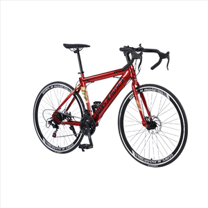 Bicicleta de carreras de carretera 700C de alta calidad de fábrica de China lista para enviar con horquilla de acero y sistema de frenos de disco logotipo personalizado color - Product Image 3