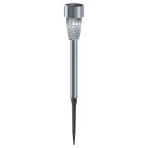 Luce solare a LED ambientale in acciaio inossidabile 6500k per prato, ideale per illuminazione esterna e decorazione di giardini. - Product Image 1