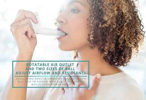 Entrenador de Respiración Pulmonar Portátil para Exteriores, Instrumento de Ejercicio Respiratorio, Práctica de Respiración Pulmonar - Product Image 3