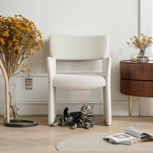 Fauteuil lounge moderne en velours <span class=keywords><strong>Evelyn</strong></span> Velvet Series avec structure en bois massif - Durable et écologique pour salon, hôtel, hall d'entrée - Product Image 5